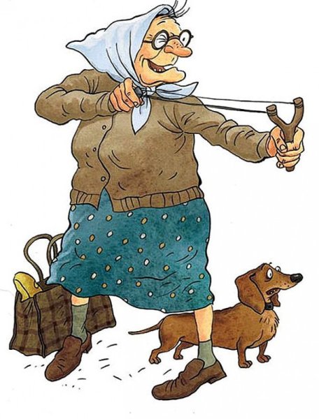 Бабуля мультяшная