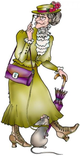 Модная старушка иллюстрации