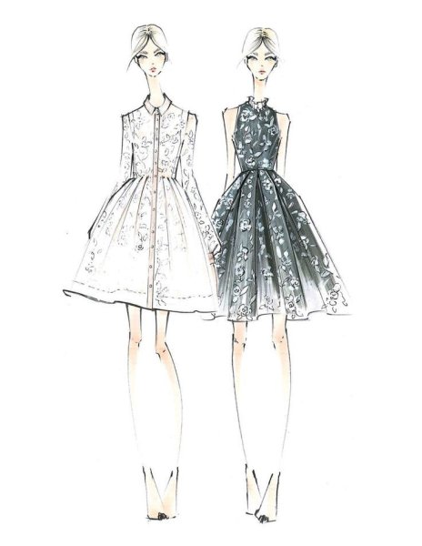 Эскизы одежды