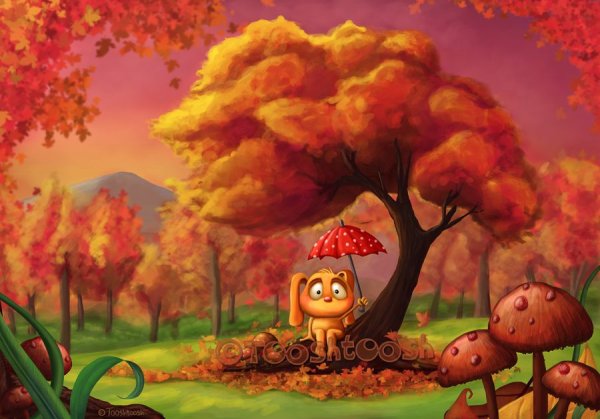 Осень из мультфильмов