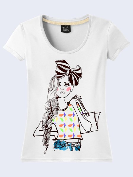 Футболка с принтом