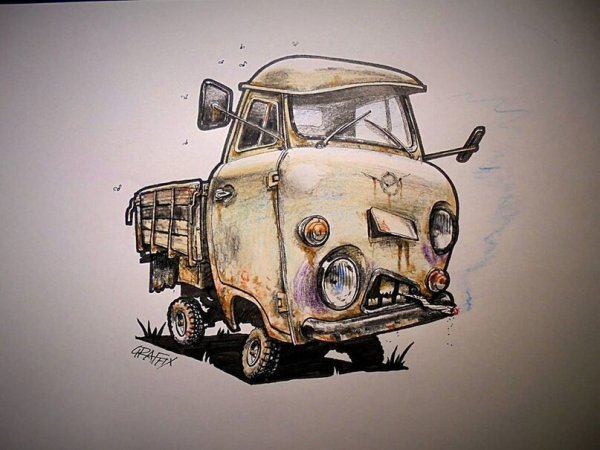 УАЗ 3303 мультяшный