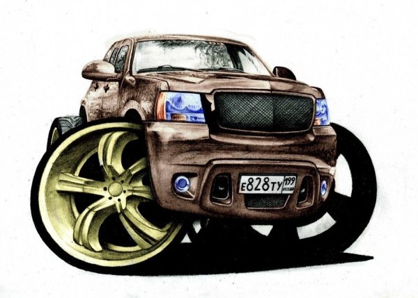 Автомобиль карикатура