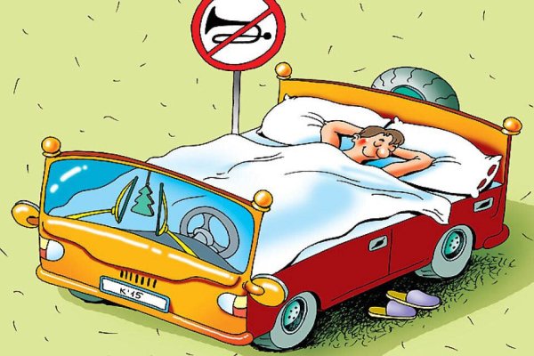 Водитель карикатура