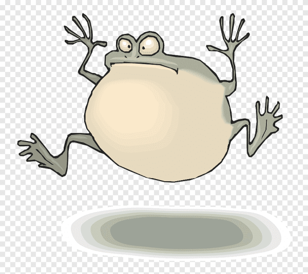 Лягушка надулась