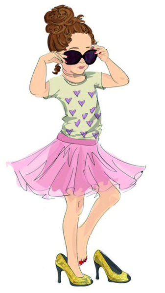 Модные дети рисунок