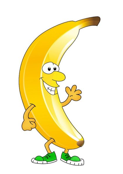 Бананы мультяшные