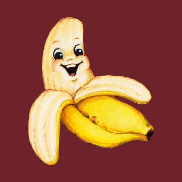 Банан мультяшный