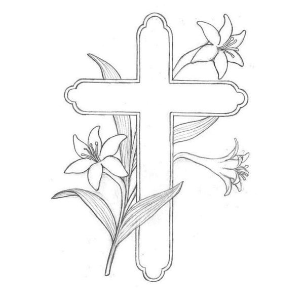 Раскраска крестик