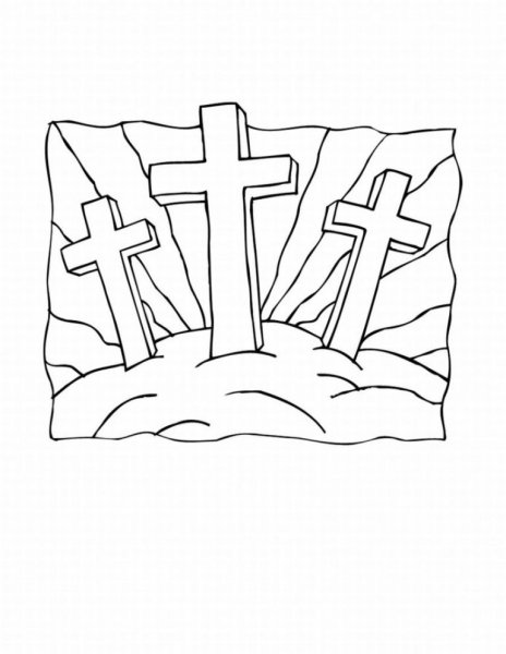 Крест раскраска