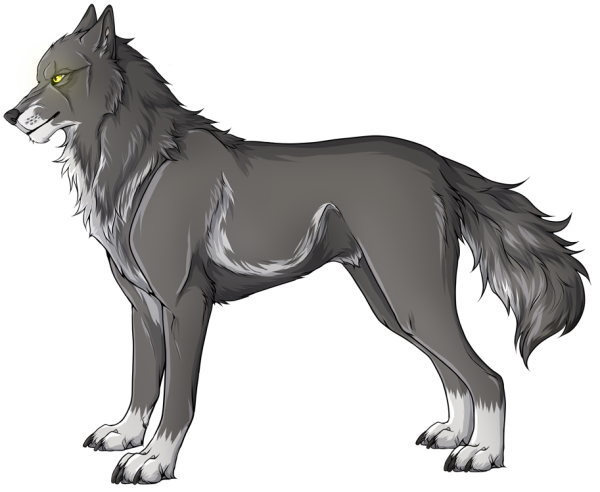 Волк арт в полный рост