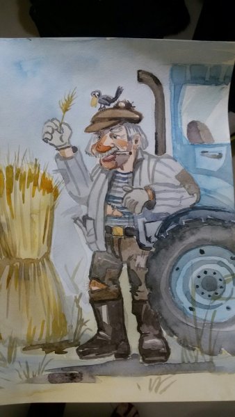 Тракторист карикатура