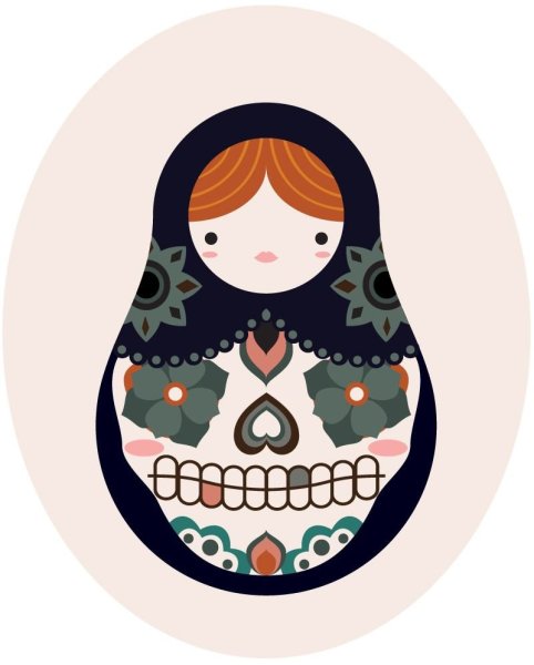 Матрешка стилизация