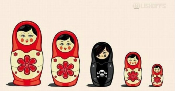 Матрешки современная стилизация