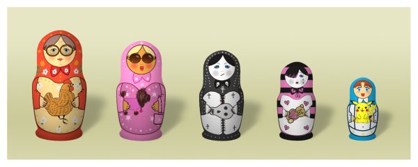 Матрешка современная