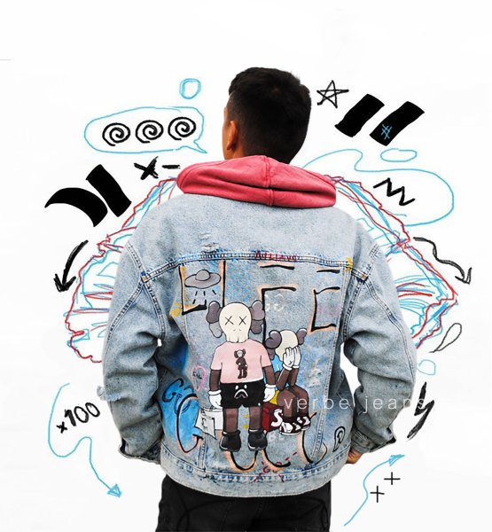 Нарисованные цветные куртки