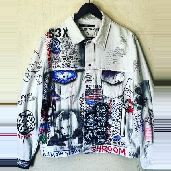 Пиджак с принтом женский