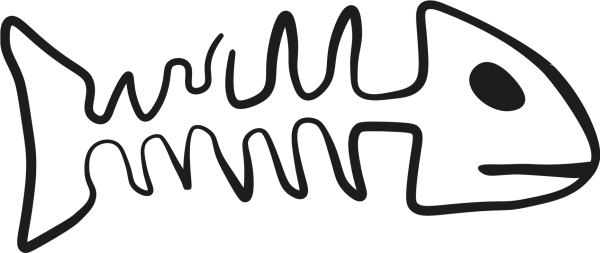 Скелет рыбки