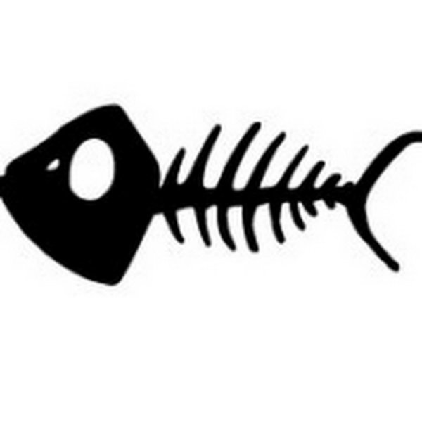 Скелет рыбки тату