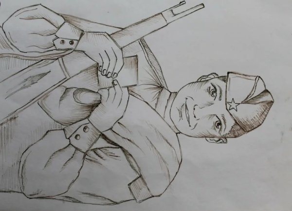 Война рисунок карандашом