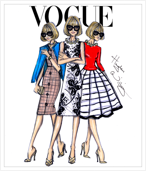 Иллюстрация модный журнал