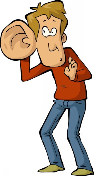 Подслушивает с большим ухом