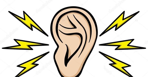 Ухо раскраска для детей