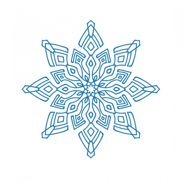 Снежинка рисунок для детей