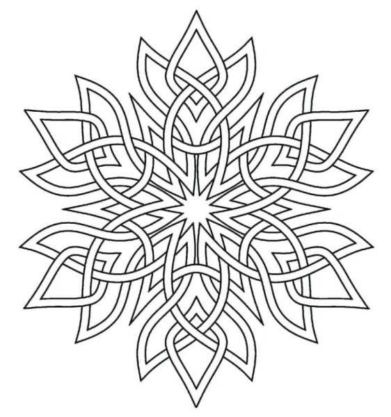 Снежинка рисунок