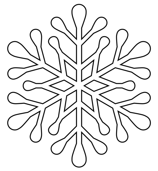 Трафарет «снежинки»