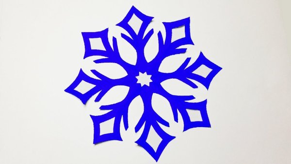 Трафарет «снежинки»