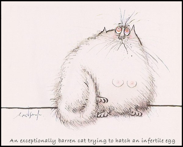 Забавные коты художника Ronald Searle