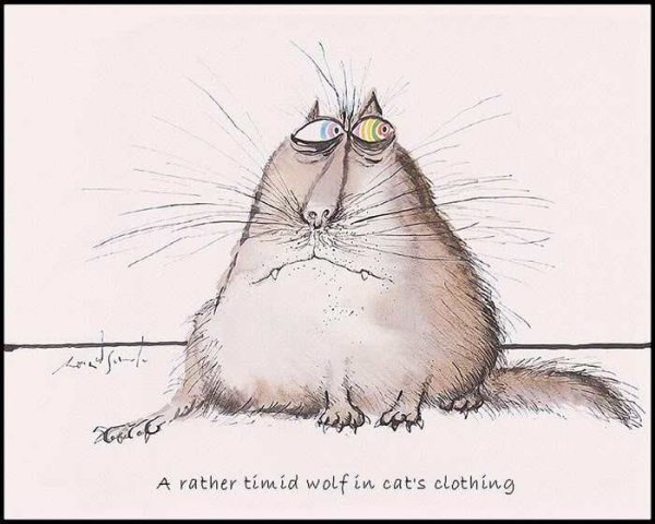 Забавные коты художника Ronald Searle