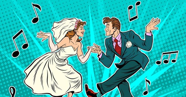 Поп арт свадьба