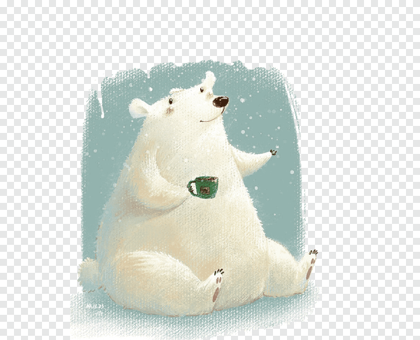 Белые медведи мультяшные