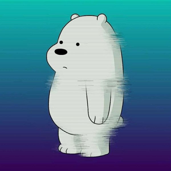 Белый медведь мультяшный