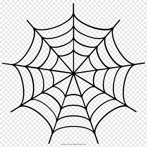 Тату паутина на прозрачном фоне