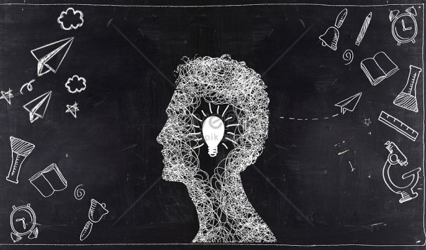 Портрет мелом на доске