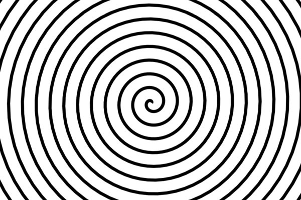 Черно белая спираль