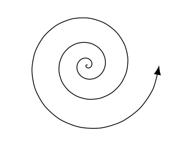 Спираль трафарет