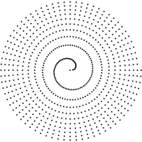 Спираль пунктир