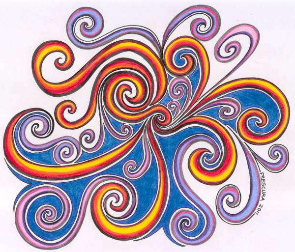 Орнамент из спиралей