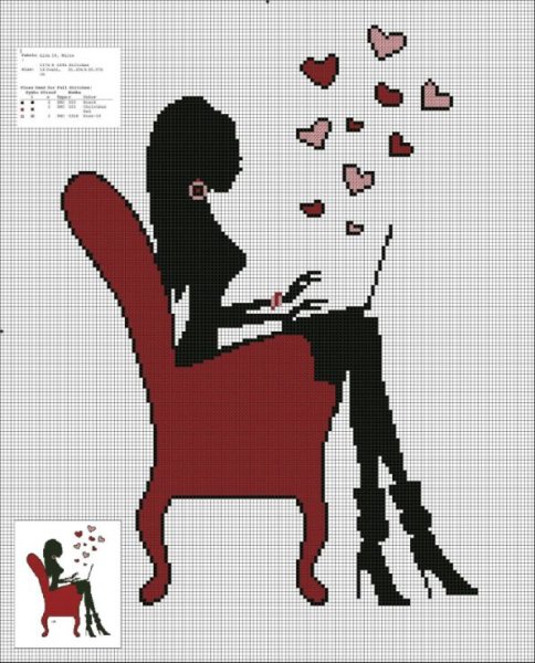 Силуэты для вышивания