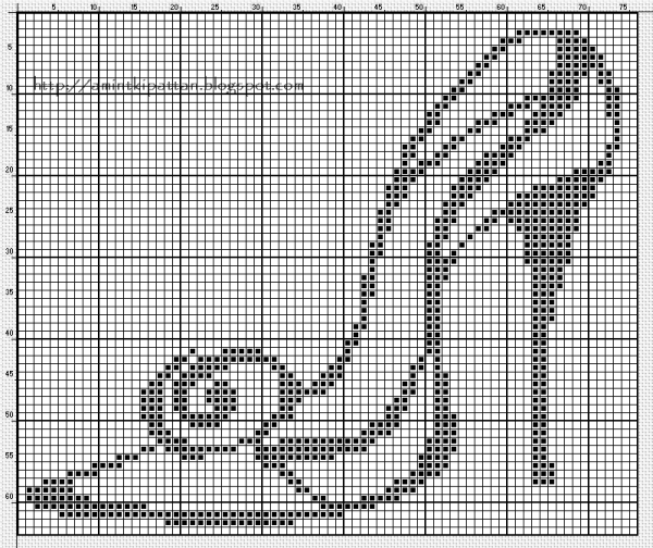 Вышивка крестом туфелька