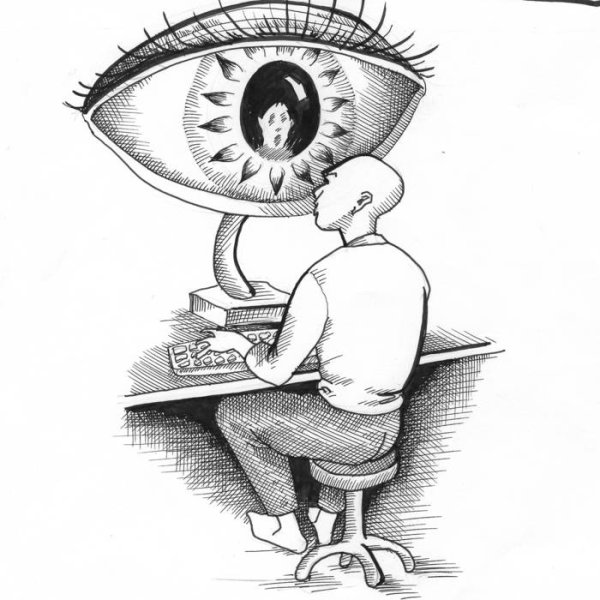 Большой брат иллюстрация