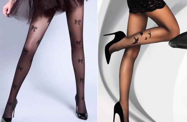 Колготки с узором