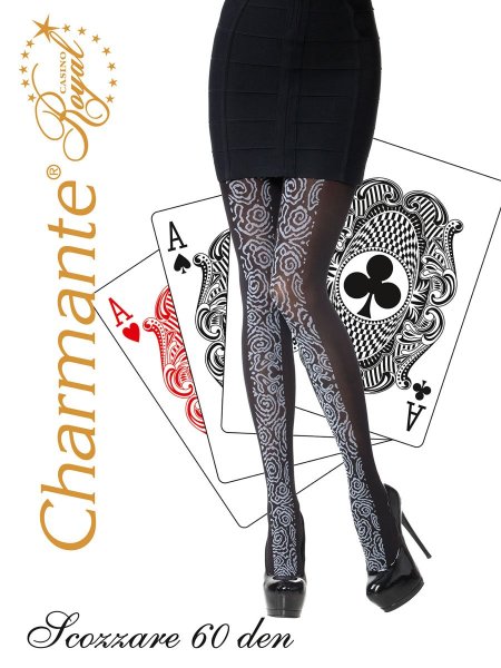 Капроновые колготки с узором