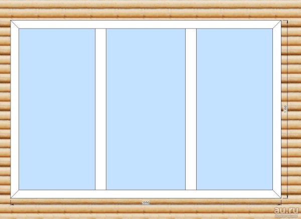Окно 2100 глухое