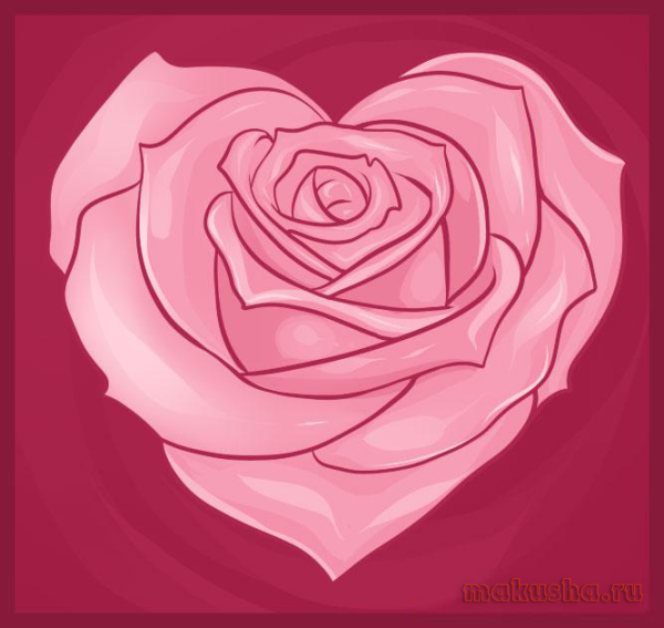 Роза набросок карандашом