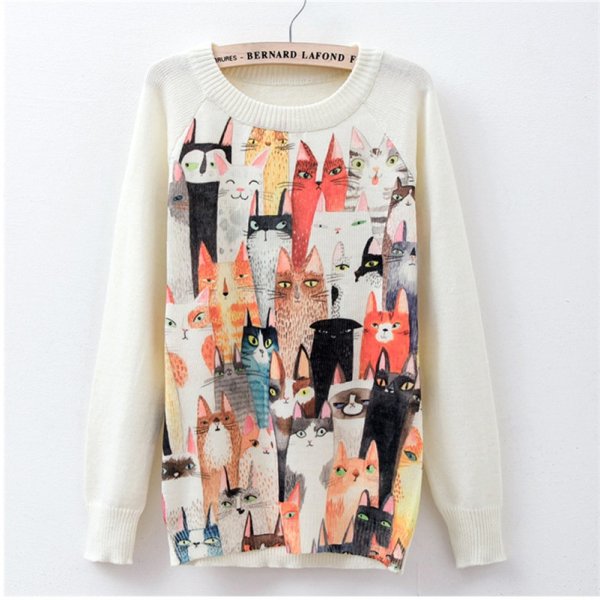 Свитер с принтом